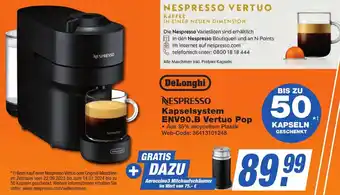 K+B Expert DeLonghi NESPRESSO Kapselsystem ENV90.B Vertuo Pop Angebot