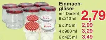 Jawoll Einmachgläser mit Deckel, 6x210 ml Angebot