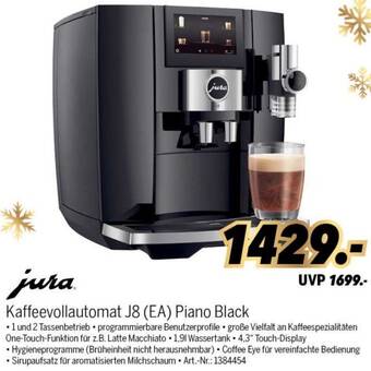 MEDIMAX jura Kaffeevollautomat J8 (EA) Piano Black Angebot