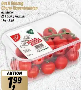 Simmel Gut&Günstig Cherry Rispentomaten 500 g Packung Angebot