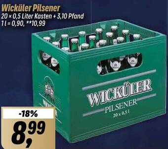 Simmel Wicküler Pilsener 20 x 0,5 Liter Kasten Angebot