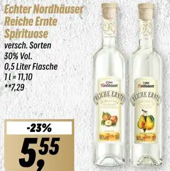 Simmel Echter Nordhäuser Reiche Ernte Spirituose 0,5 Liter Flasche Angebot