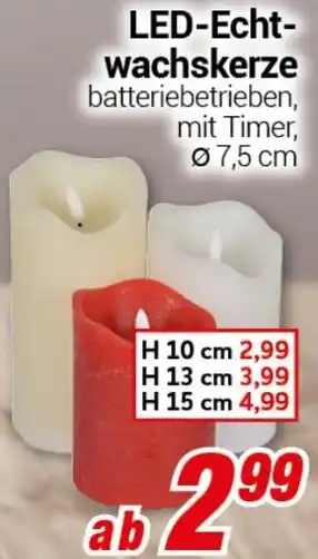 CENTERSHOP LED-Echtwachskerze Angebot