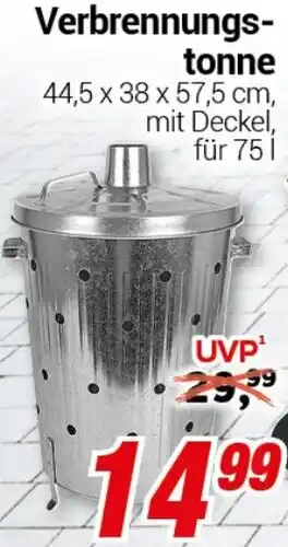 CENTERSHOP Verbrennungstonne Angebot