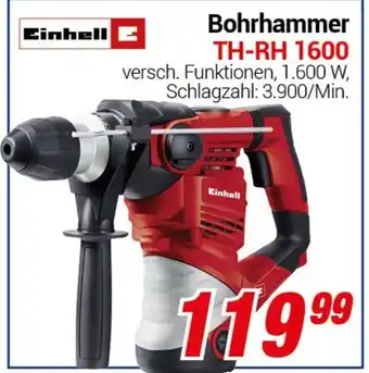 CENTERSHOP Einhell Bohrhammer TH-RH 1600 Angebot