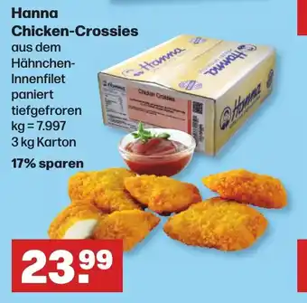 Handelshof Hanna Chicken-Crossies 3 kg Karton Angebot