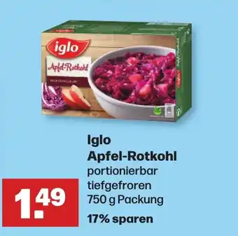 Handelshof Iglo Apfel-Rotkohl portionierbar tiefgefroren 750 g Packung Angebot