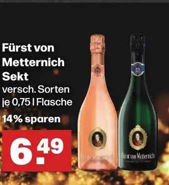 Handelshof Fürst von Metternich Sekt versch. Sorten je 0,75 Flasche Angebot