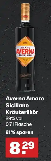 Handelshof Averna Amaro Siciliano Kräuterlikör 29% vol 0,71 Flasche Angebot