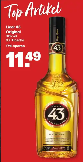 Handelshof Licor 43 Original 31% vol 0,71 Flasche Angebot