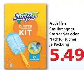 CITTI Markt Swiffer Staubmagnet Starter Set oder Nachfülltücher je Packung Angebot