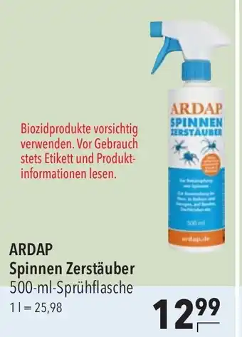 CITTI Markt ARDAP Spinnen Zerstäuber 500-ml-Sprühflasche Angebot