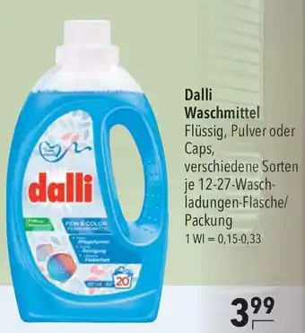 CITTI Markt Dalli Waschmittel Flüssig, Pulver oder Caps, verschiedene Sorten je 12-27-Wasch-ladungen-Flasche/ Packung Angebot