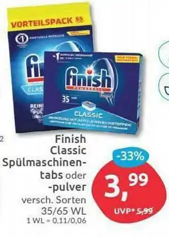 Budni Finish Classic Spülmaschinen Tabs Oder Pulver Angebot