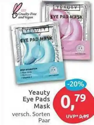 Budni Yeauty Eye Pads Mask Angebot