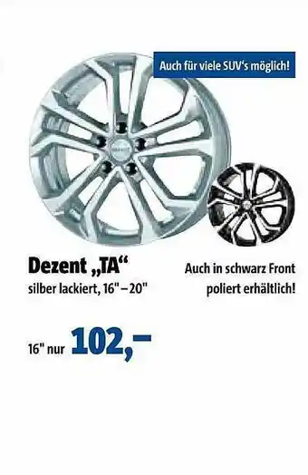 Automeister Dezent „ta” Angebot