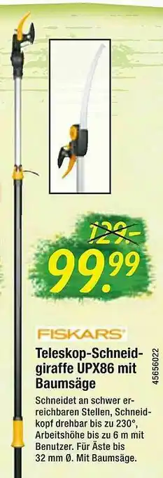 Floraland Teleskop-schneid-giraffe Upx86 Mit Baumsäge Fiskars Angebot