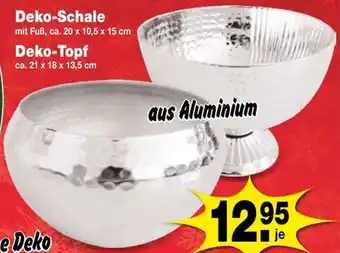 Krümet Sonderposten Deko-Schale oder Deko-Topf Angebot