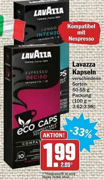 AEZ Lavazza Kapseln Verschiedene Sorten Angebot