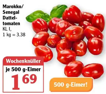 Globus Marokko/Senegal Datteltomaten 500g Angebot