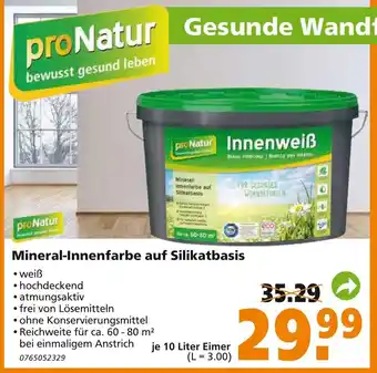 hela Mineral Innenfarbe auf Silikatbasis 10L Angebot