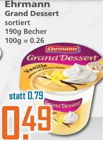 Klaas und Kock Ehrmann Grand Dessert 190g becher Angebot