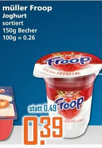 Klaas und Kock Müller Froop Joghurt 150g Becher Angebot