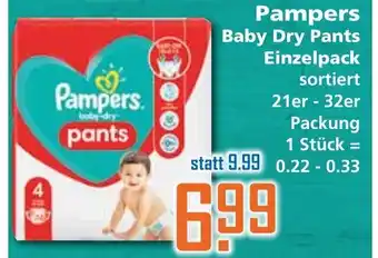 Klaas und Kock Pampers Baby Dry Pants Einzelpack Angebot