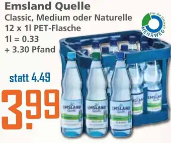 Klaas und Kock Emsland Quelle Classic/Medium/Naturelle 12x1L Angebot