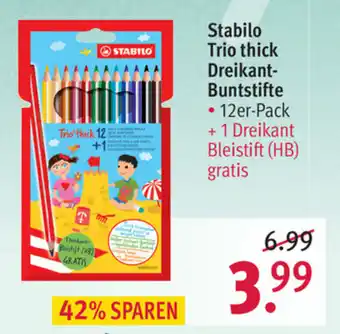 Rossmann Stabilo Trio Thick Dreikant Buntstifte Angebot