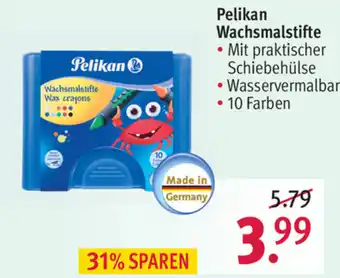 Rossmann Pelikan Wachsmalstifte Angebot