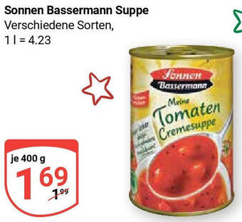 Globus Sonnen Bassermann Suppe 400 g Angebot