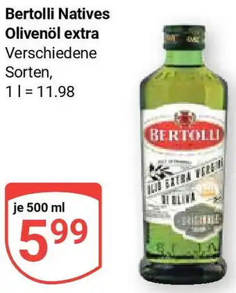 Globus Bertolli Natives Olivenöl extra 500 ml Angebot