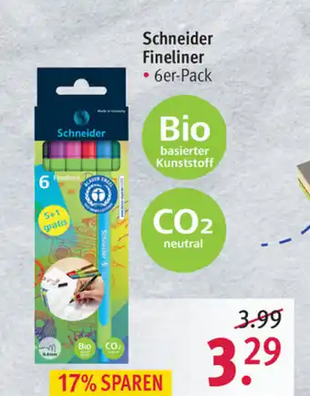 Rossmann Schneider Fineliner Angebot