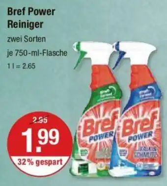 V Markt Bref Power Reiniger je 750-ml-Flasche Angebot