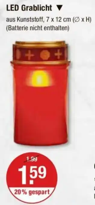 V Markt LED Grablicht Angebot