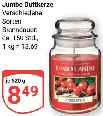 Globus Jumbo Duftkerze 620 g Angebot