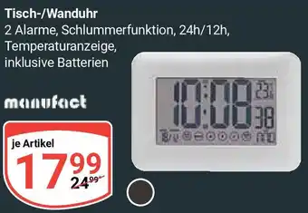 Globus manufact Tisch-/Wanduhr Angebot