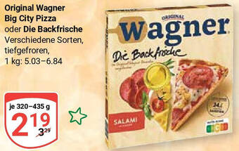 Globus Original Wagner Big City Pizza oder Die Backfrische 320-435 g Angebot
