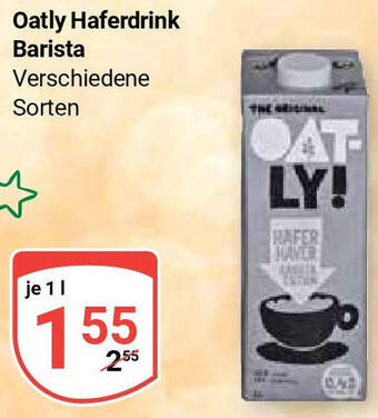 Globus Oatly Haferdrink Barista 1 L Angebot