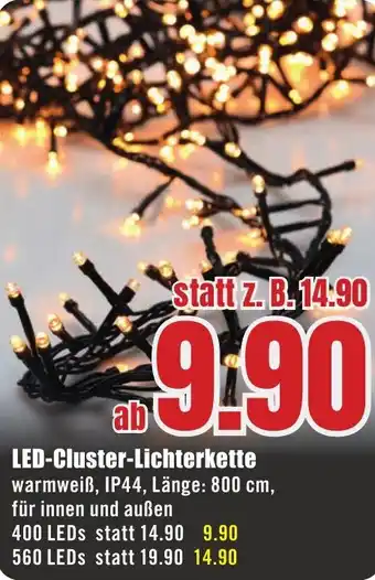 B1 Discount Baumarkt LED-Cluster Lichterkette Angebot