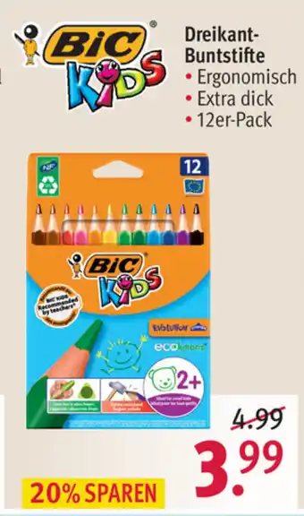 Rossmann BiC Kids Dreikant Buntstifte Angebot