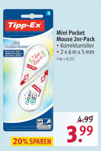 Rossmann Tipp Ex Mini Pocket Mouse 2er Pack Angebot