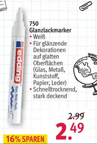 Rossmann Edding 750 Glanzlackmarker Angebot