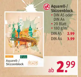 Rossmann Aquarell/Skizzenblock Angebot