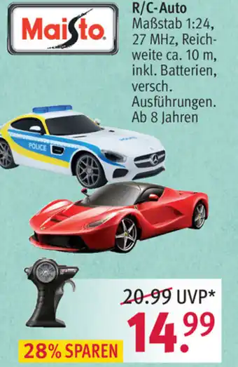 Rossmann Maisto R/C Auto Angebot