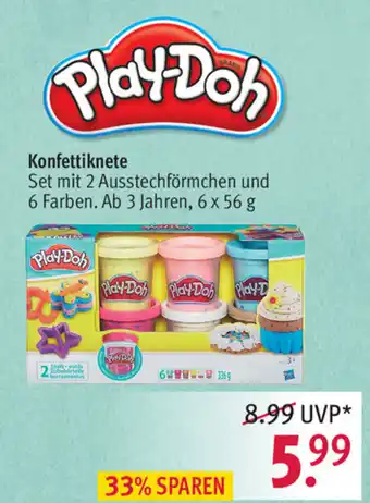 Rossmann Play-Doh Konfettiknete Angebot