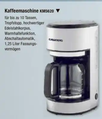 V Markt GRUNDIG FRÜHSTÜCKSSERIE ,HARMONY STEEL“ Kaffeemaschine KM5620 Angebot