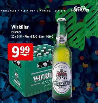 Getränke Hoffmann Wicküler Pilsener Angebot