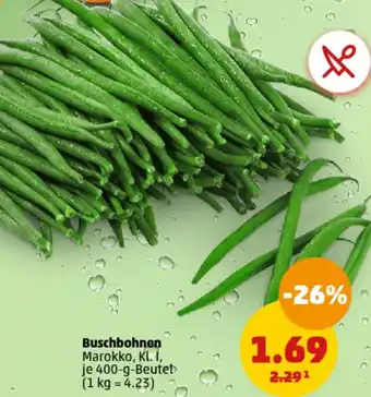 PENNY Buschbohnen 400 g Beutel Angebot